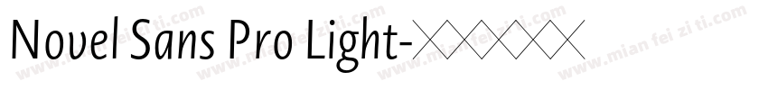 Novel Sans Pro Light字体转换